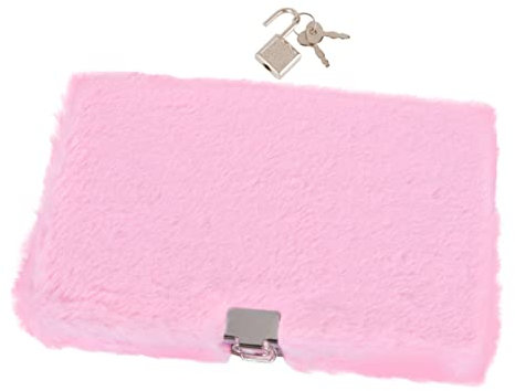 SEWACC Rosa Plüsch Notizbuch Langlebiges Notizbuch Für Mädchen Und Studenten Plüschbuch Als Tagebuch Planer Und Organizer Für Schule Büro Und Zuhause