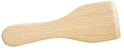 Ciieeo Racloir Raclette en Bois de Hêtre 4pcs, Spatule Cuisine Antiadhésive Naturelle, Ustensile Cuisine Sûr et Décoratif pour Cuisiner Facilement