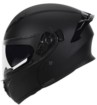 OZXDKJ Vintage Motorrad Lokomotive Helme, Mit Visier Motorradhelm, Motorrad Motocross Helme, Motorrad Integralhelme Herren Damen, Motorrad DOT/ECE-Zulassung Klapphelme Für ATV Utv,XXL=(63-64cm),BB