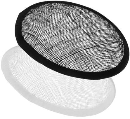 OFFIGAM 2stücke Sinamay Hut Basis Teardrop Form Für DIY Fascinator Und Cocktailhüte Runde Atmungsaktive Und Leichte Millinery Grundplatten