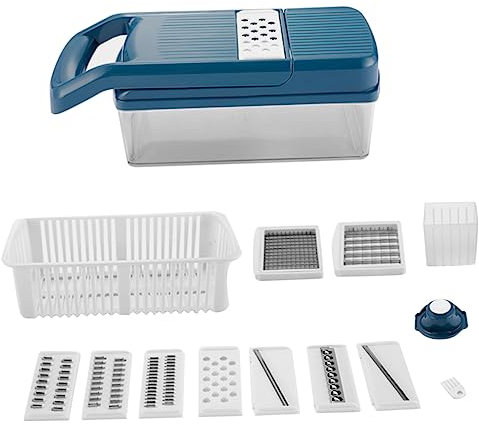 ULTECHNOVO Cortador De Verduras Multifuncional Rallador y Rebanador De Cocina Para Triturar Verduras Para Picar Cebollas y Cortar Patatas