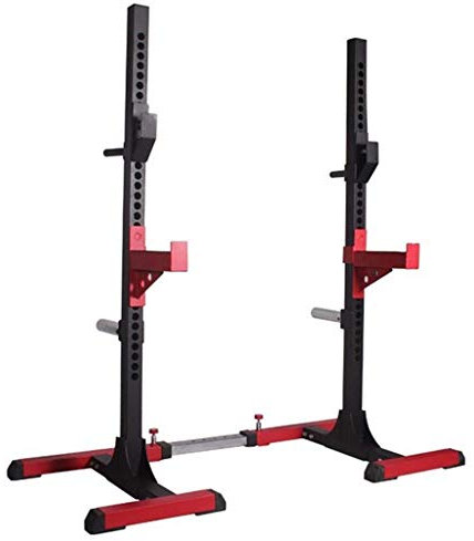 CAFIEDR Squat Rack Sport & Fitness Verstellbare Langhantelablage Bankdrückständer Bankdrück-Trainingsgerät Multifunktional Verstellbar Höhenverstellbare Hantelablagen