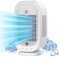 Klimaanlage Mobil, 4 in 1 Mobiles Klimagerät, Klimaanlage Tragbare, Air Cooler Luftkühler Klein, 5 Windgeschwindigkeiten,2 Nebelmodi,45°/90°/120°Oszillation für Zuhause/Büro.