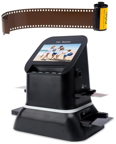 GEHPYYDS Escáner Digital de películas y Diapositivas, convertidor Digital de películas,Alta resolución de 120, convertidor Digital de 1080p a 35 mm, 135, 126, 127 Negativos y Diapositivas.