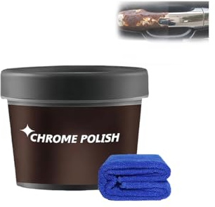 Pasta per la Riparazione e Il restauro dei Metalli ad Azione Rapida - Lucidante Multiuso per Cromo, Alluminio, Acciaio Inossidabile - Kit per la Cura dell'auto con detergente per Cromo (1Pcs)