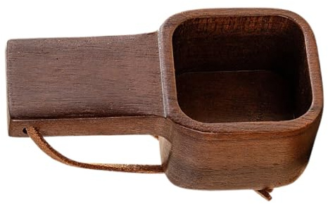 IMIKEYA Cuchara Medidora De Café De Madera De Nogal Estilo Japonés Cuchara Medidora Para Molido De Café Té Harina y Polvo Mango y Corto