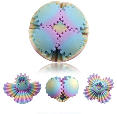 OPVYAEU Balle Fidget Anti-Stress Non Magnétique, Steampunk Pop Ball, Gadget de Bureau, Magic Ball, Jouet Insolite pour Adultes, Objet Satisfaisant et Boule Rotative