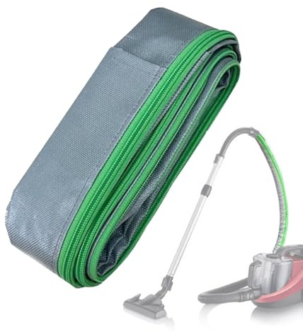 Vacuum Hose Cover Sleeve 3.5m, Protective Wrap for Cleaner Pipe, Leak-Proof Fabric Hose Protector for Furniture, Extendable Tube Wrap for Under Beds Sofas Tight Spaces