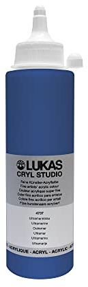 Lukas Cryl Studio 250 ml, Acrylfarbe in Premium-Qualität, Ultramarinblau