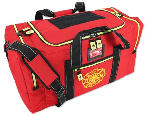 Lightning X Products Value Firefighter Turnout Gear Bag With Maltese Cross - Red
