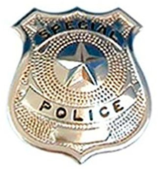 NEW METAL POLICE BADGE PC MAN OFFICER FANCY DRESS (accesorio de disfraz)