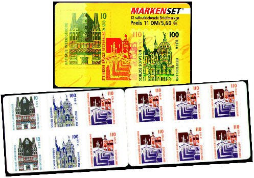 Goldhahn BRD Bund Markenheft Nr. 43 postfrisch ** Sehenswürdigkeiten 2001 Briefmarken für Sammler