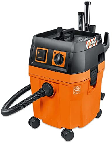 Fein Turbo II HEPA Set Wet/Dry Dust Extractor - 8.5-Gallon Capacity, 151 CFM Suction, Anti-Static System, Quiet 66 dB Operation, Includes HEPA Filter and Accessories - 92036060990