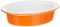 Berndes Plat Ovale Céramique 20x14cm Blanc/Orange 054025