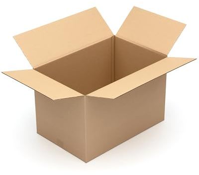 KK Verpackungen Versandkartons 600 x 400 x 400 mm Braun 1-wellig (Innenmaß 594 x 394 x 390 mm) | 5 Stück, Faltkartons Kartons für Versand als DHL Paket Hermes Paketklasse L DPD GLS Paketklasse XL