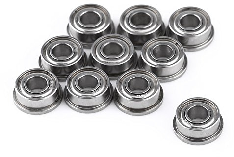 Kugellager mit Flansch, 10Pcs F684ZZ Flansch Radialkugellager, 4x9x4mm Doppelte Abgeschirmte Mini Kugellager, Flanschkugellager für Drucker 3D Modell