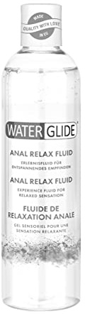 Waterglide Lubricant Gel 'Anal Relax Fluid' 300 ml | Gel for Anal Intercourse | Lube Water-Based with Long-Lasting Effect | Lubricant stimulating for Women and Men