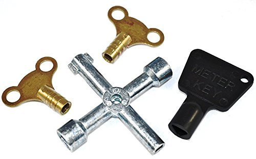 Plumber's Workshop Assortment of Radiator Keys and Utility Keys