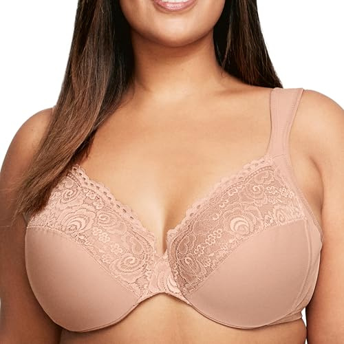 Soutien-gorge WonderWire Décolleté Dentelle à Armatures, Spécial Grandes Tailles n°1240