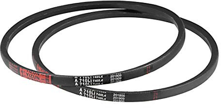 sourcing map A710 Keilriemen 710mm Innenumfang 13mm Obere Breite 8mm Dicke A-Profil-Gummiantriebsriemen Zahnriemen Flachriemen 2 Stück