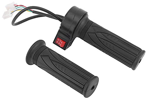 Hapivida Manija Acelerador Bicicleta, Ajuste de 3 Velocidades, Empuñadura Antideslizante, Material Impermeable, Para Bicicletas Eléctricas, Scooters y Triciclos