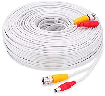 LEOFLA Cavo da 20 Metri per Telecamere Audio Video Ahd di 1080P RCA BNC E Alimentazione