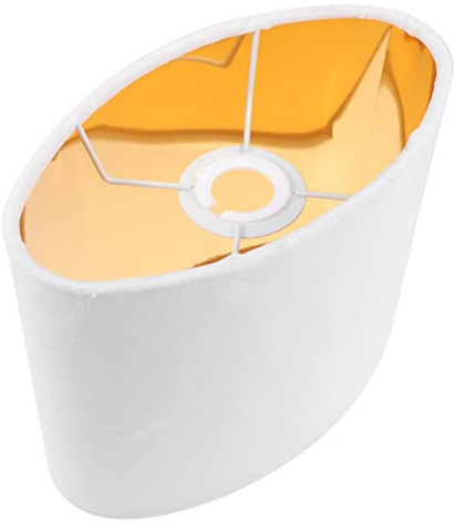 Luxshiny Lampenschirm E27 Ovaler Lampenschirm Aus Stoff Lampenabdeckung Für Tischlampe Innenlichtabdeckung Für Wohnzimmer Schlafzimmer Büro Und Nachttischlampen