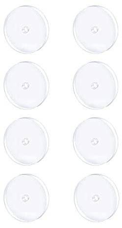 Decentraland Lot de 6 disques de piercing transparents en silicone pour piercing de nombril, Silicone