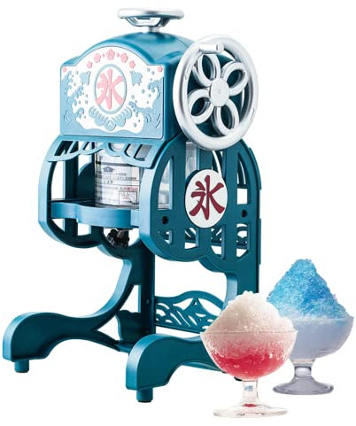 Electric Ice Crusher, Household Small Ice Shaver Machine, Snow Cone Maker Retro Shaved Ice Machine, Snowflake Smoothie Machine, Safe and Non-Toxic/Silent Operation/Adjustable Thickness