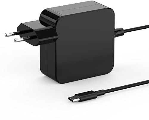 Cargador USB C 65W Portatil Tipo C para Huawei Matebook D15 D14 E, Xiaomi Air, Samsung, ASUS ZenBook 3 UX390 UX390U UX390UA UX325 UX325EA UX425 Laptop Tablet Type C Adaptador Alimentación