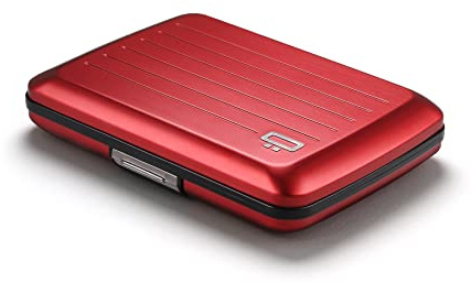 ÖGON -DESIGNS- Aluminium Kartenetui mit RFID-Schutz. Modell: Oslo | Verstärkter Metallverschluss. Sofortiger Kartenzugriff. Einhändige Bedienung. Für bis zu 10 Karten & Geldscheine.