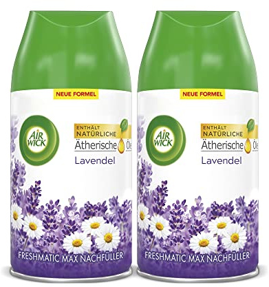 Air Wick Freshmatic Max Raumspray DUO – Nachfüller für den Air Wick Freshmatic Max – Duft: Lavendel – 2 x 250 ml Nachfüller Raumduft und Lufterfrischer