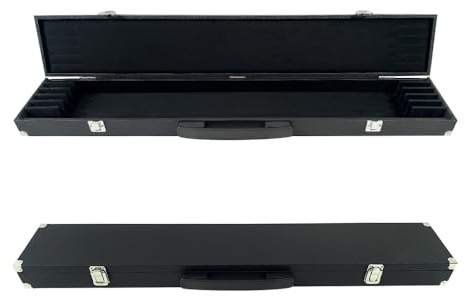 WUQIMUSC Étui pour archet de violon, alto, violoncelle, corps en bois solide, coque rigide pour ranger et collecter des arcs, peut contenir 6 arcs, boîte noire pour nœuds