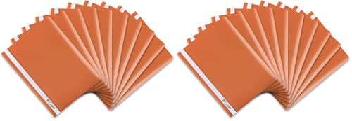 Oxford Schnellhefter A4, aus Kunststoff, orange, 10 Stück (Packung mit 2)