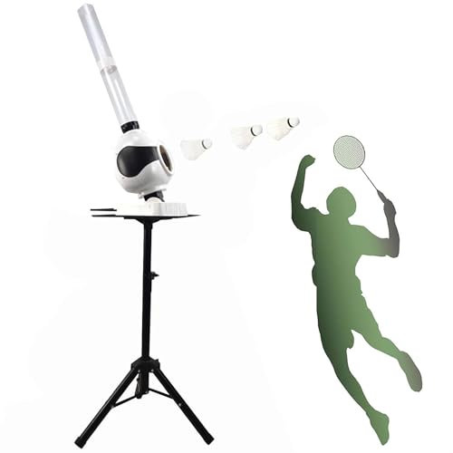 Qiang Automatische Badminton Service Maschine Badminton Ball Launcher Badminton Trainer Tragbarer Badminton Ball Werfer Mit Ferngesteuerter,Für Trainer Anfänger Erwachsene