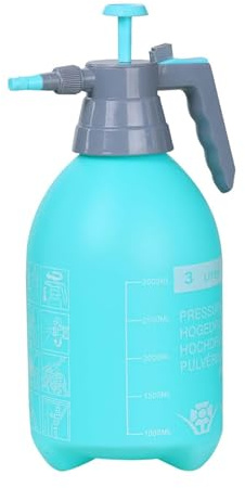 perfk Handpumpen-Drucksprüher, Mehrzwecksprüher, ergonomischer Griff, Druckwassersprühflasche für andere Reinigungslösungen, Blau, 3L