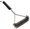 GQC Grill Brush - Three-Sided Short, perfect all-rounder,30cm long, with non-slip comfort grip, durable & rustproof stainless steel bristles, suitable for all types of grills - Black