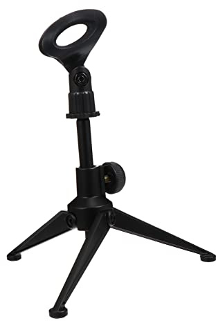 ULDIGI Mikrofonständer Aus Metall Mikrofonhalterung Mit Stativ Mikrofonstativ Mikrofon Rack Für Pc Mikrofonhalterung Schwarz Geeignet Für Besprechungen Reden Und Viele Szenen