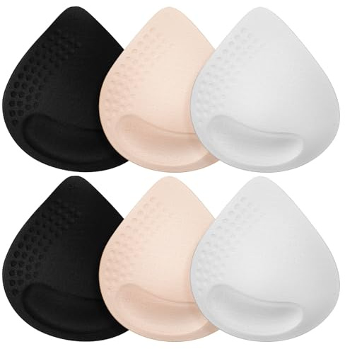 3 Paar BH Einlagen Push Up Pads, Herausnehmbaren BH Pads Sport BH Polster Einlagen, A/B BH Cups für Bademode Bikinis