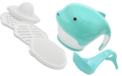 Toyvian Mahlbecher Für Lebensmittel Multifunktional Delfinförmig Mit Löffel Kreuzförmige Schleiflinie Dichter Lochfilter Gezahnte Mahlplatte Für Obst Früchte Brot Leicht Zu Reinigen
