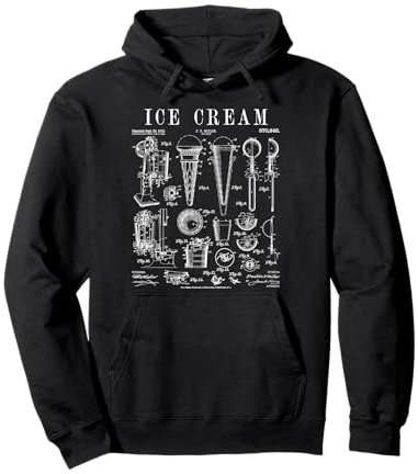 Cuillère à dessert vintage brevetée Ice Cream Lover Summer Sweat à Capuche
