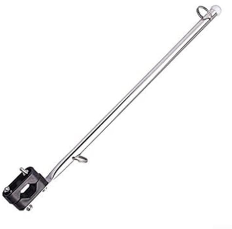 Flag Staff with Adjustable Clamps in Stainless Steel Ideal for Customizing Your Display