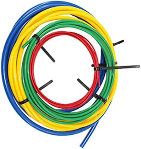 Daaxing Kit piegatubi in rame per aria condizionata, striscia di piegatura per tubi in rame incorporata, strisce di plastica PE per tubi da 1/4 (rosso), 3/8 (verde), 1/2 (giallo) e 5/8 (blu)