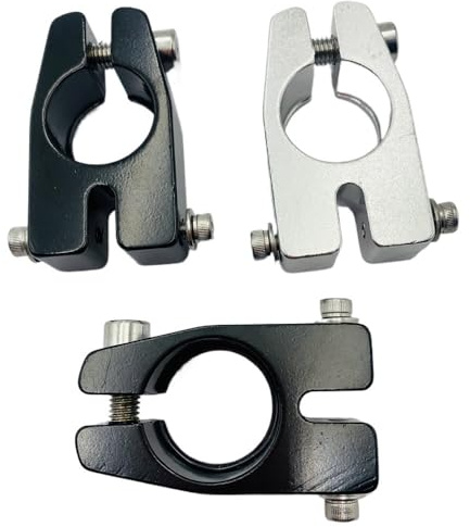 YATINGZHANG Sattelklemme Fahrradsattelklemme aus Aluminiumlegierung mit Löchern for den hinteren Gepäckträger Sattelklemme(B.Black28.6)