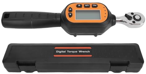 Garosa Téletée en Torsion Numérique, 72 Cliquet de Dents, Affichage LED, 4 Unités, 3 Modes, Pic, Temps réel. Torsion Prédéfinie, avec Rétro-éclairage, pour Moto à Vélo