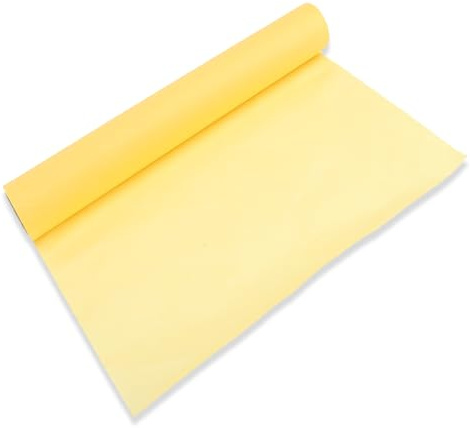 Rollo de papel de rastreo, 12 pulgadas x 25/50 yardas para dibujar, trazar, boceto, manualidades de coser envolviendo papel de rastreo translúcido, amarillo (25yd)