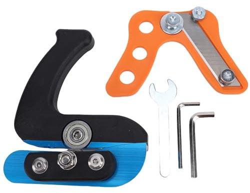Spacnana Coupe-Bande de Chant, Roulements à Double Décalage pour Une Trajectoire de Coupe Stable pour Boîtes en Carton de 0,3 à 2,5 Mm, Panneaux Laminés en Mélamine, Assemblage D'armoire