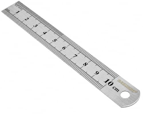 DAUMKINO Righello in Acciaio Inox, 10 cm