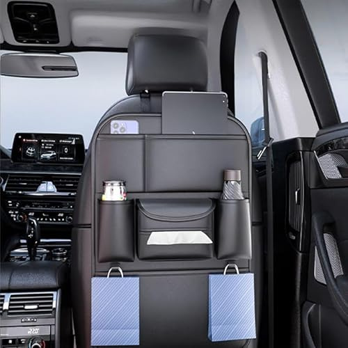 WENINETIES Organisateur de Siège Auto pour Jeep Avenger 2022-2025, Noir, Sac de Rangement Étanche Accessoire Intérieur, 1 Pièce