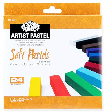 Royal Brush Soft Pastels, 24-Pack, Multicolor